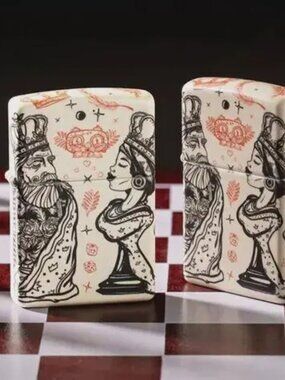 Amazing Multisided 540 Chess Player Zippo Lighter